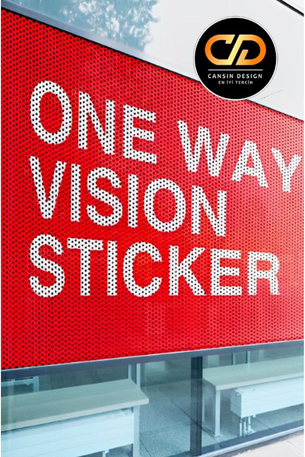 Delikli Yapışkanlı Folyo, Cam Filmi One Way Vision Delikli Folyo - 2