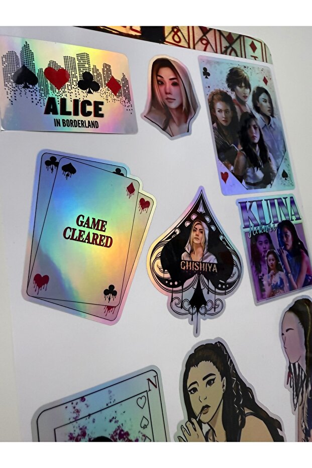 Alice in Borderland   Hologram Sticker A4 1 Sayfa - 1