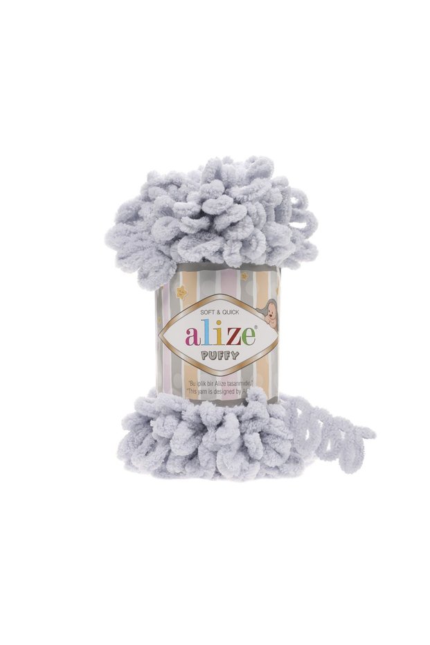 6 Pieces Puffy 416 Light Gray for 90X90 Puffy Baby Blanket