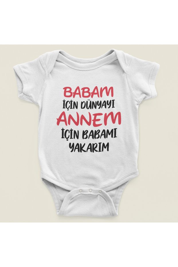 I Burn the World for My Father, I Burn My Father for My Mother, Cotton Soft Unisex Snap-On Bodysuit