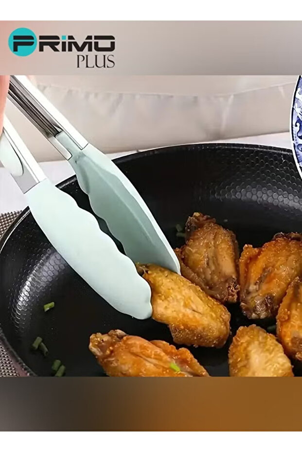 طقم أدوات مائدة سيليكون مع حامل بلاستيكي باللون الأخضر - 7