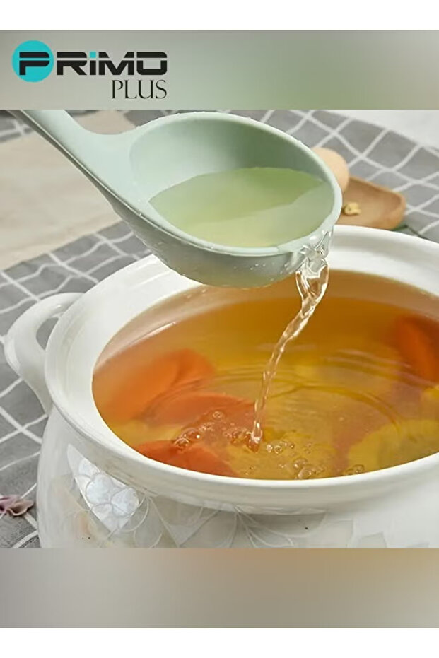 طقم أدوات مائدة سيليكون مع حامل بلاستيكي باللون الأخضر - 8