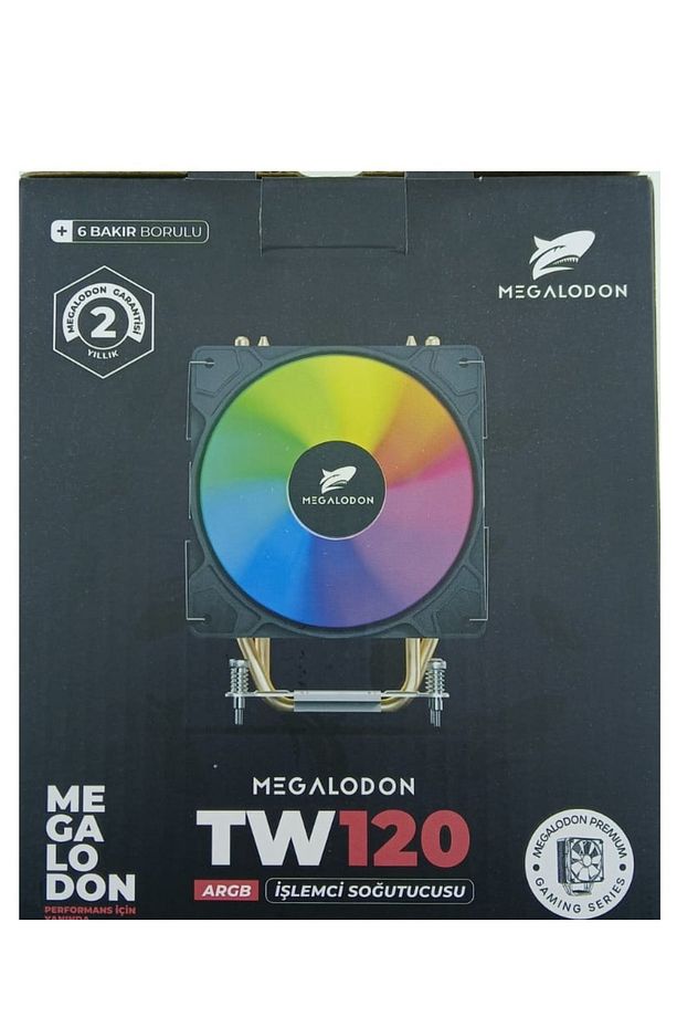 TW120 6 Bakır Borulu ARGB Kule Tipi İşlemci Soğutucu Cpu Fanı Sadece İntel İşlemciler İçin - 4