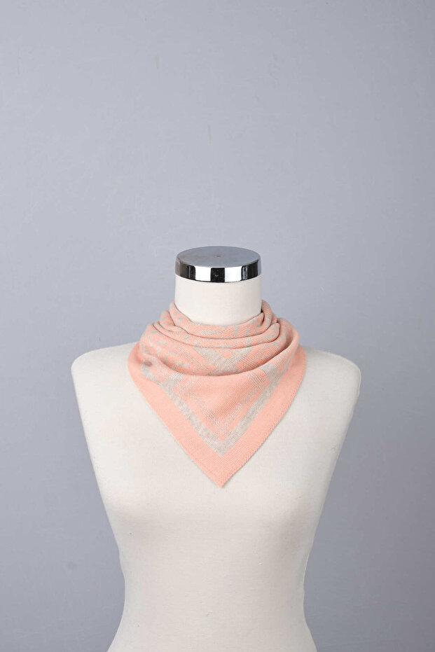 Desenli Triko Fular - 2