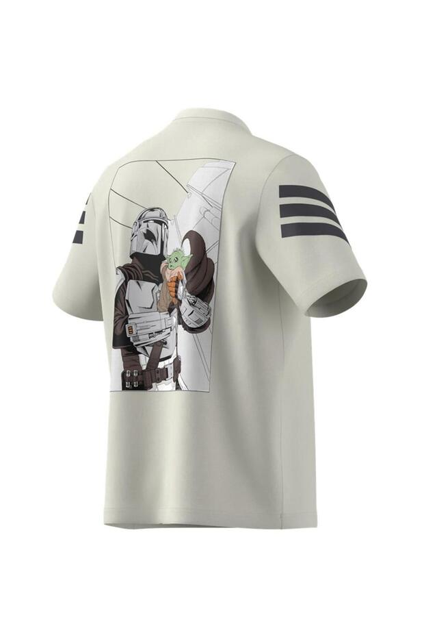 Star Wars The Mandalorıan Back Graphıc Regular Fıt Tişört - 8