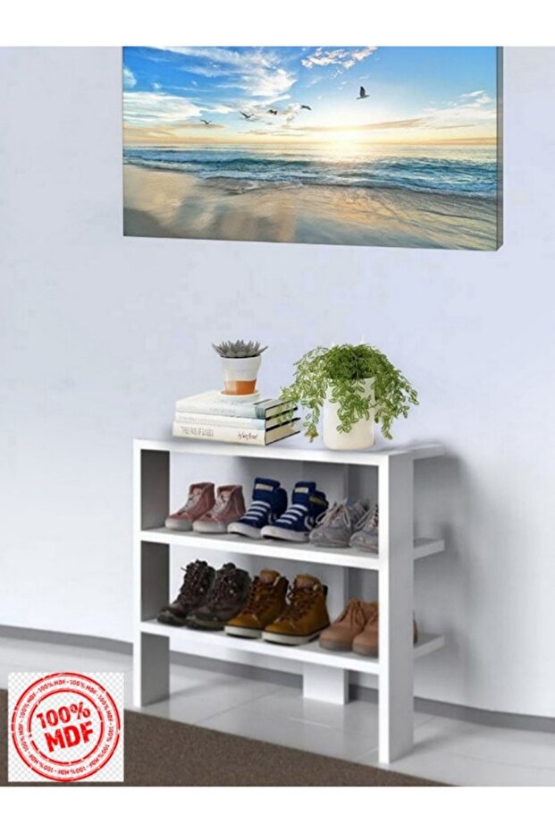 Kalibra Çok Amaçlı Dekoratif Demonte Raflı Dolap Ayakkabılık - 1