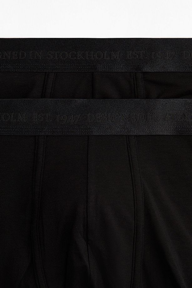 2’li Lycra® İçeren Normal Paça Boxer Şort - 2