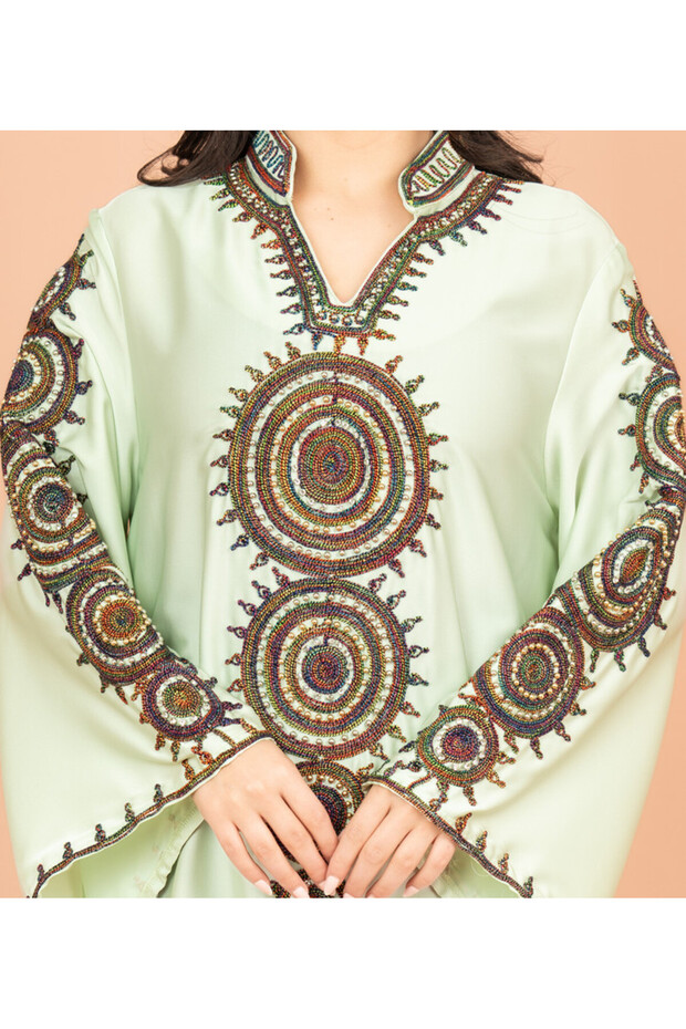 جلابية مطرزة سادة - 2