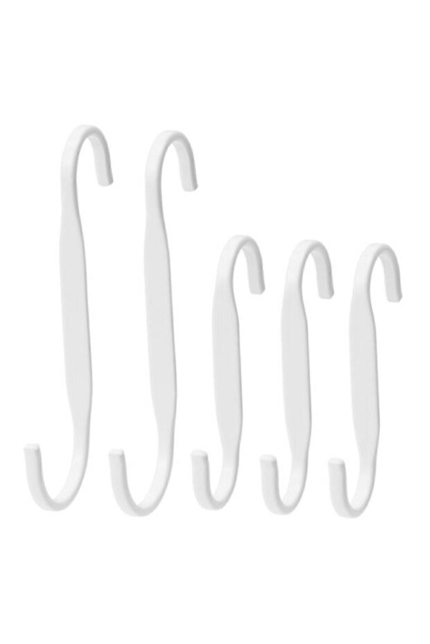 Beyaz Çelik Kanca 5 Adet - 2