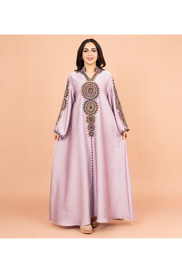 جلابية مطرزة سادة - 5