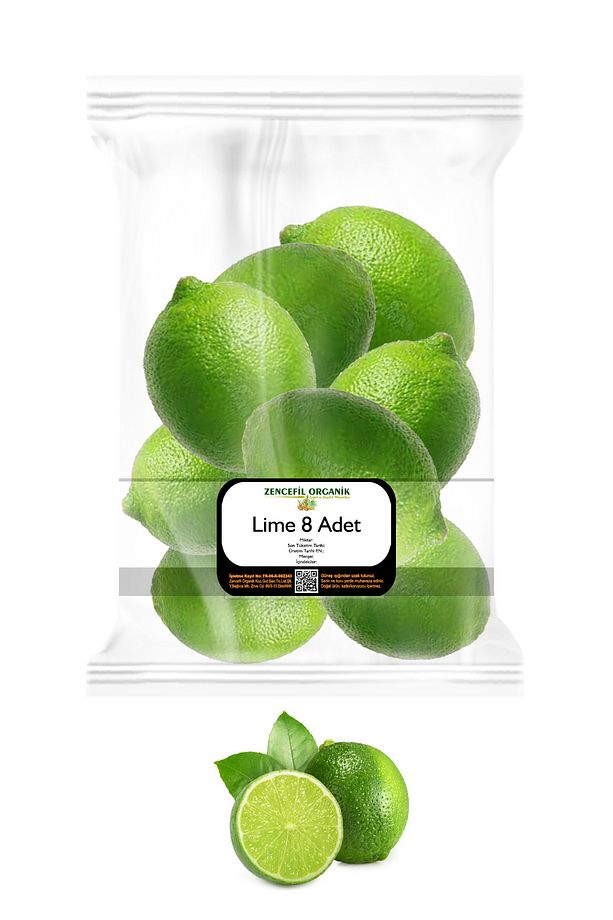 Lime Limon Misket Limonu Orijinal Lime 8 Adet Taze Lime Limon Fresh Lime Lemon - 1