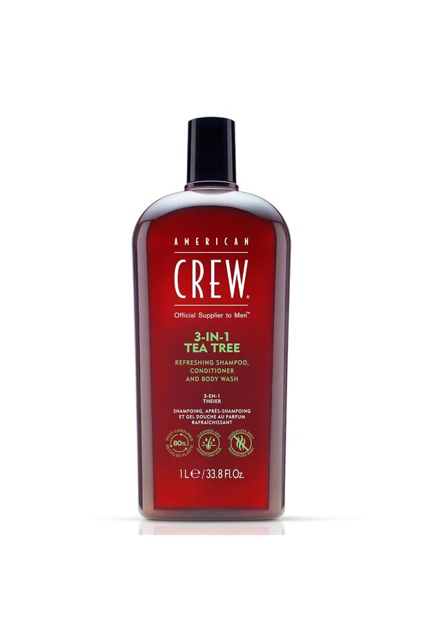 American Crew 3-in-1 Tea Tree Shampoo, Conditioner and Body Wash