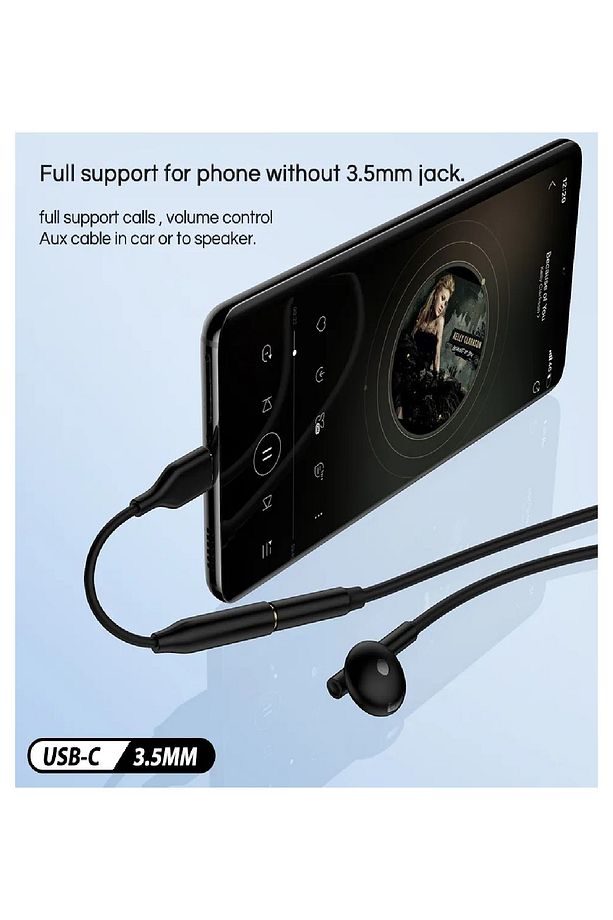 Type-c To Jack Kulaklık Dönüştürücü Tüm Type-c Telefon Ile Uyumlu Aux Kablo Converter - 3