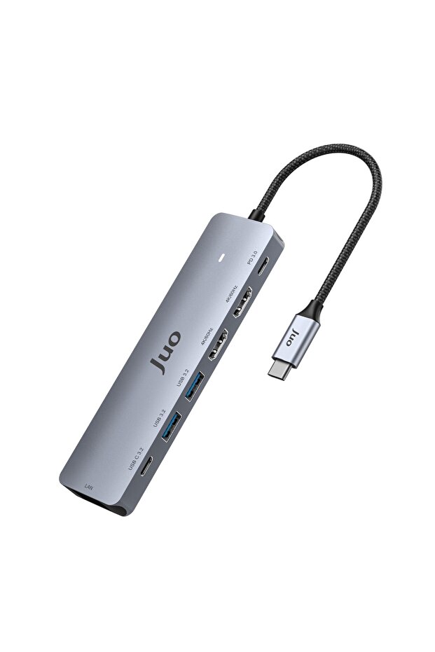 Type-C 2*HDMI Dual MST 4K 60Hz Gigabit Ethernet Dönüştürücü 100W USB 3.2 Çoklayıcı Hub - 2