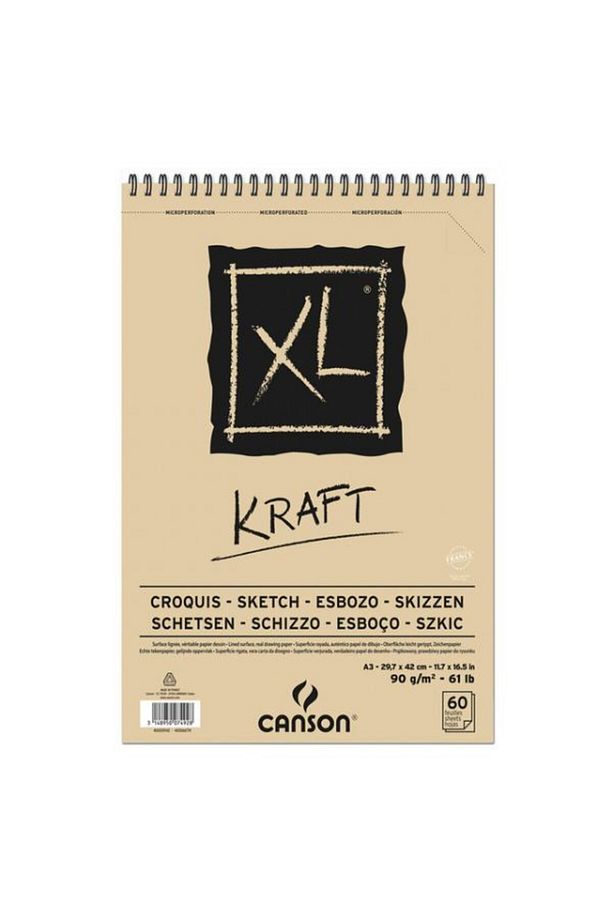 Kraft Xl Sketch Ve Eskiz Blok Spiralli 60 Sf A4 90gr - 1