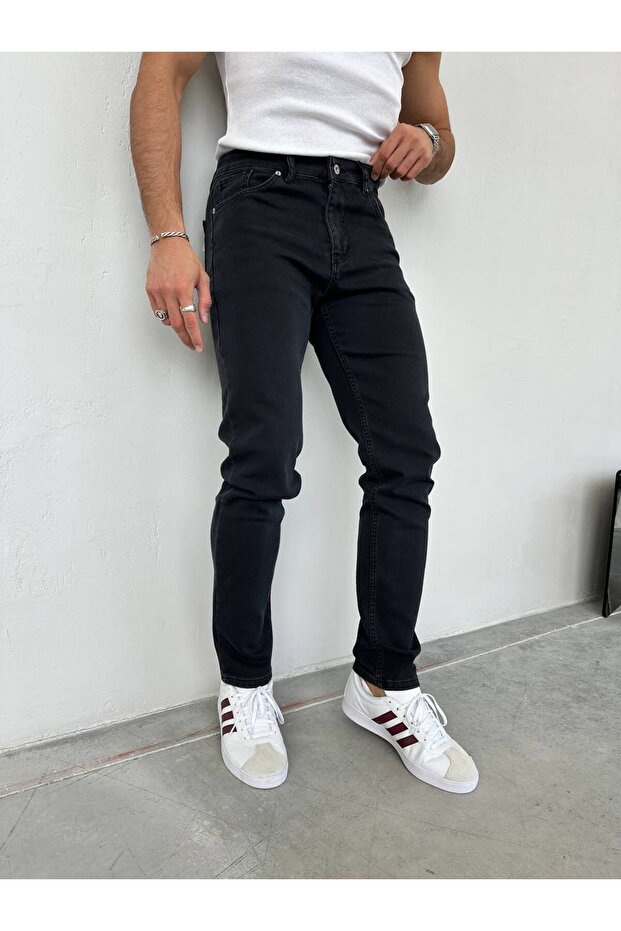 Regular Fit Likralı Kot Pantolon - 1