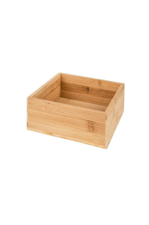 Bambu Takı,makyaj, Çok Amaçlı Saklama Kutusu 15 X 15 X 7 Cm - 1
