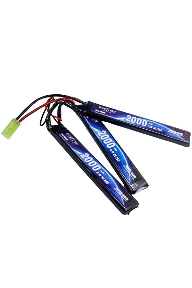 11,1V 3S 2000mAh 25C Airsoft Lipo Batarya - 1