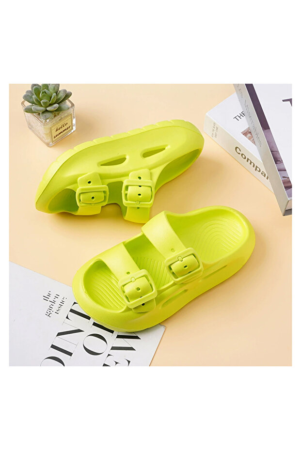 صندل SAPS بإبزيم للإغلاق - أخضر - 1