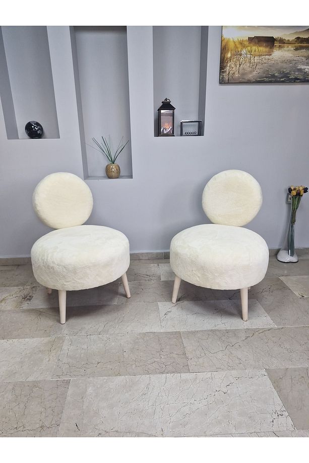 DÜNYA 2 Adet Koltuk Seti Berjer - Bekleme Salonu- Tekli Koltuk - Cafe - Balkon - Ofis Mobilyası - 2