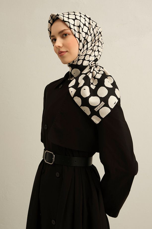 ARMİNE İPEK EŞARP 9354D (TWİLL)-82 - 3