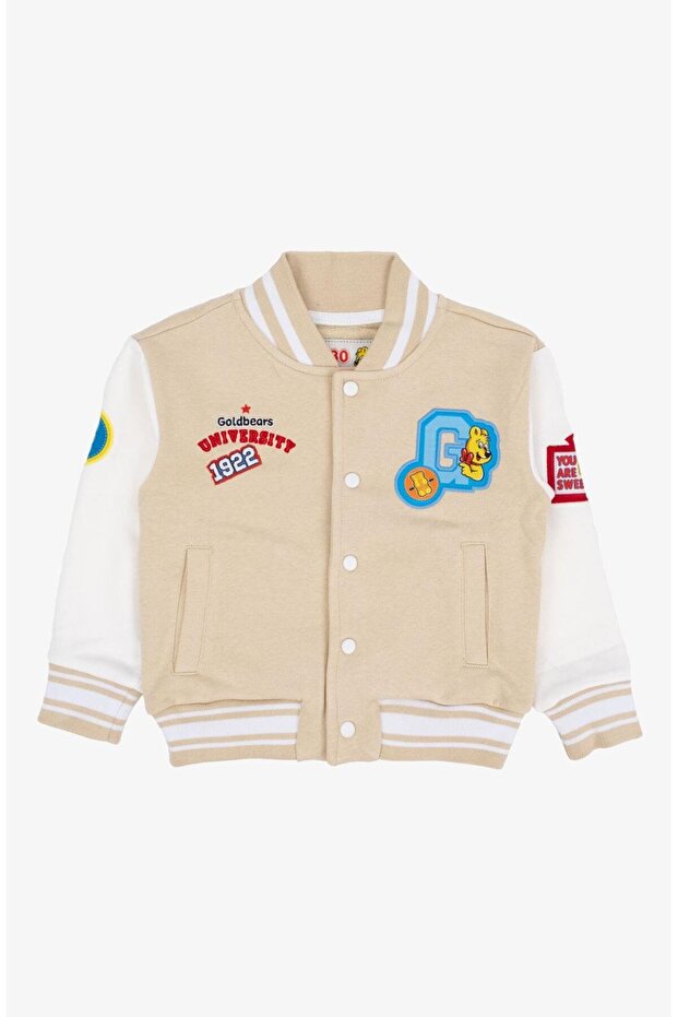 Jachetă pentru copii bej - 1