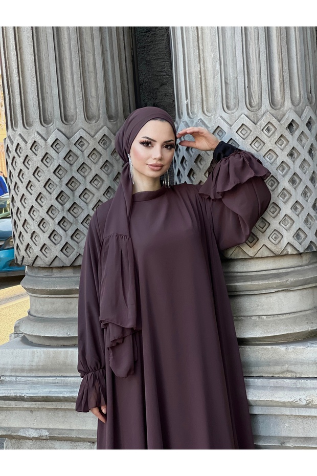 Fırfırlı Sofya Elbise - 1