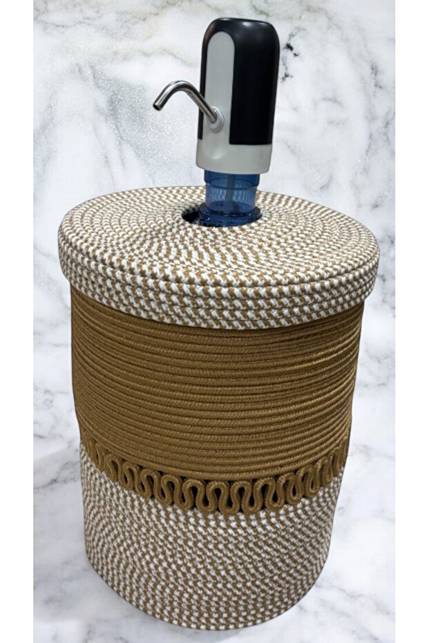 Vega Bottle Holder, Bottle Cover with Jute Wicker Look