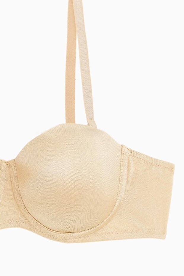 حمالة صدر أنكا بدون حمالات مع حزام قابل للإزالة - بدون دعم - أساسي - 2540 - لون البشرة - 2