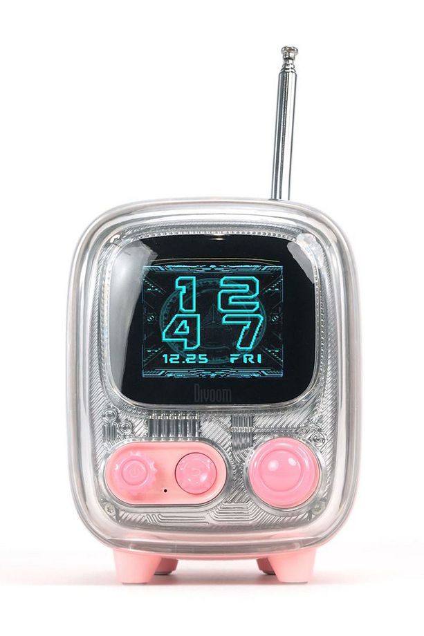 Tiivoo-2 Fm Radyolu Mini Bluetooth Hoparlör Piksel Ekranlı Retro Taşınabilir Ses Bombası - 3