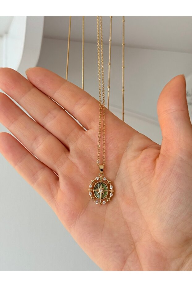 PASLANMAZ ÇELİK VINTAGE KOLYE - 1