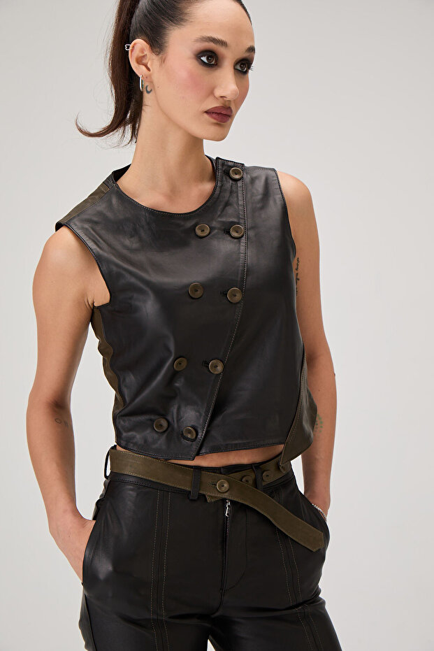 Daphne Deri Yelek - 1