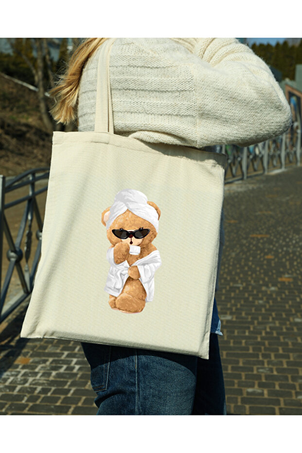 حقيبة قماش مطبوعة مقاومة للماء من بير 2 - 1