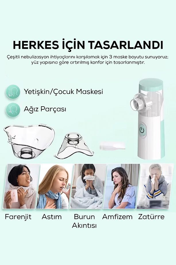 Nebulizatör Taşınabilir Mesh Hava Makinesi - 7