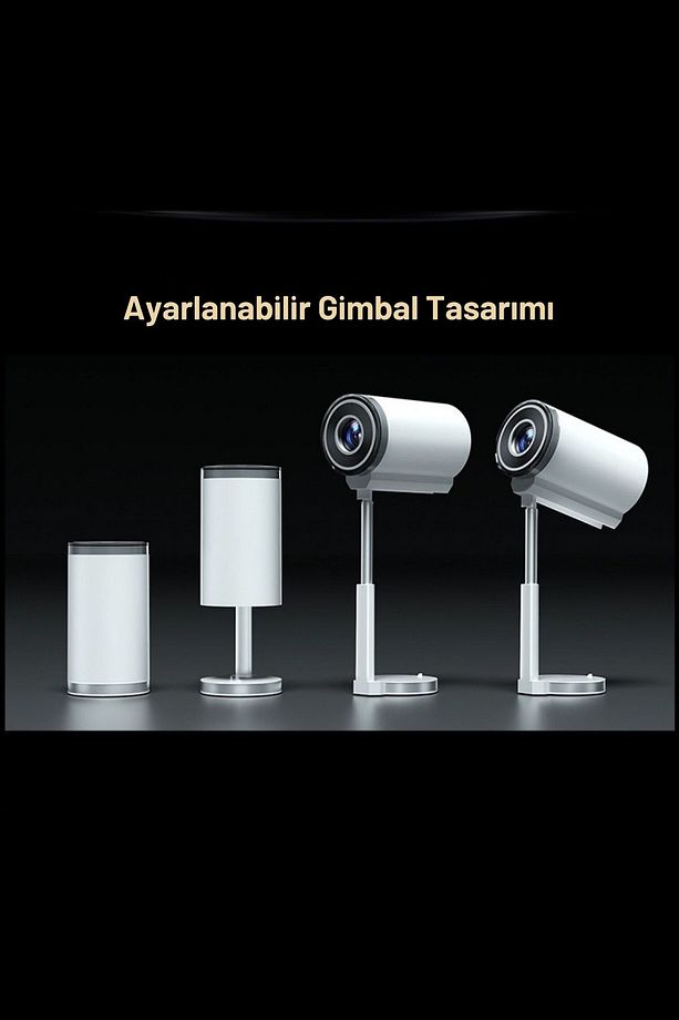 Ts 7 Tripodlu Upgrade Taşınabilir Android Sinema Projeksiyon Wifi Destekli Akıllı Projektör - 6