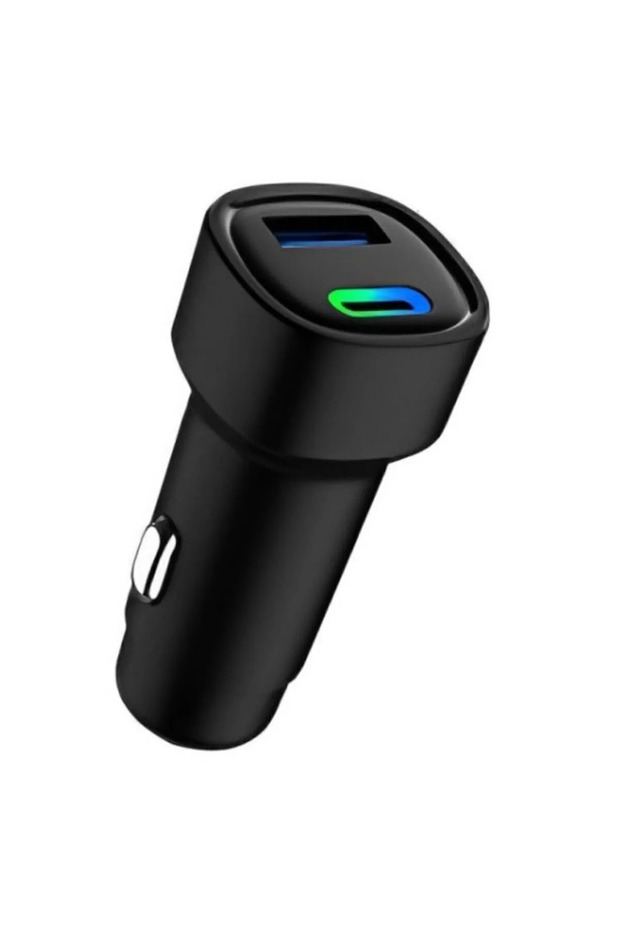 48W PD Araç İçi Çakmaklık Hızlı Şarj Aleti Type-C USB RGB Işık Araç Şarj Başlığı - 1