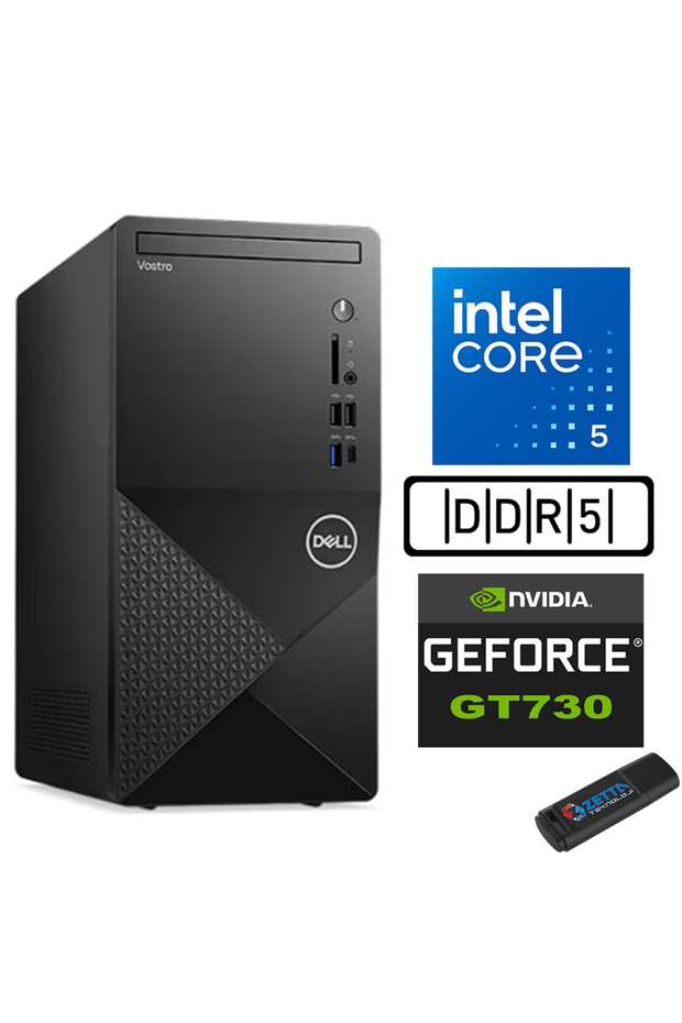 Vostro 3030 mtI5 12400 96GB Ddr5 512GB SSD Ubuntu GT730-4GB N3030I5GT730U02+ZETTAUSB - 1