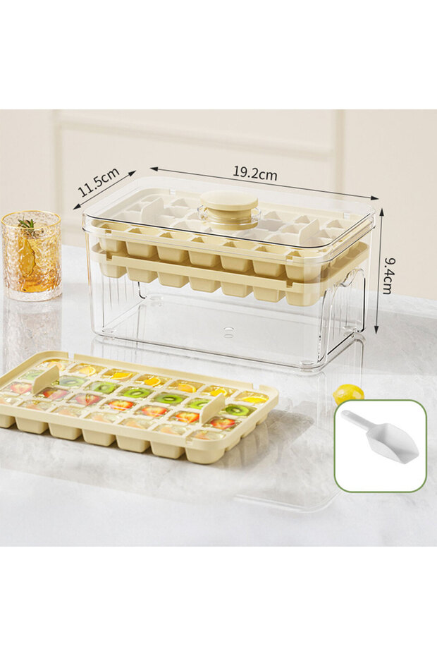Ice mold dual layer with storage - 4