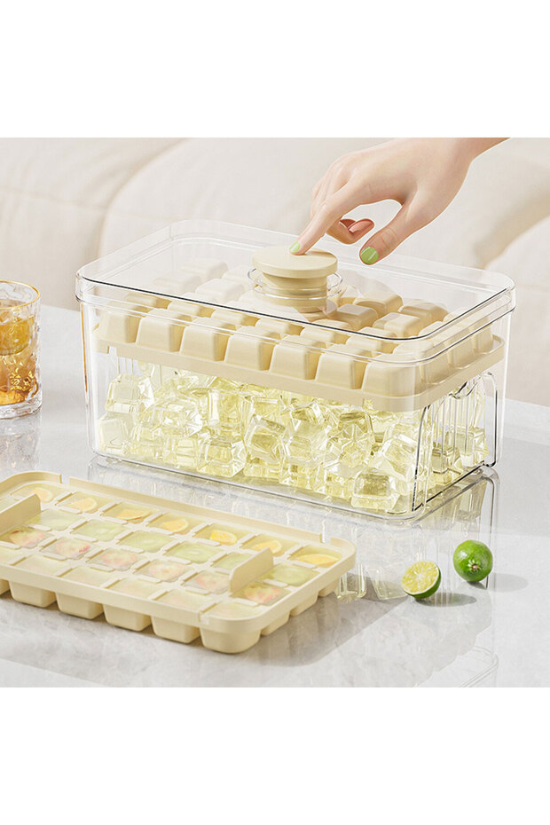 Ice mold dual layer with storage - 3