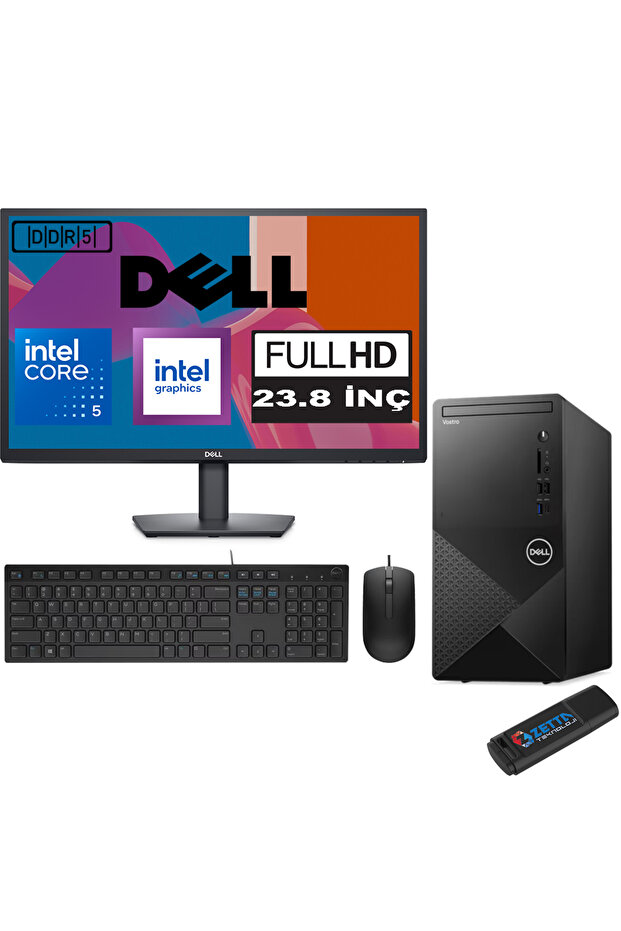 Vostro 3030 mtI5 12400 96GB Ddr5 4tb SSD 23.8" Fhd Ubuntu 23N3030I5EMEAU05+ZETTAUSB - 1