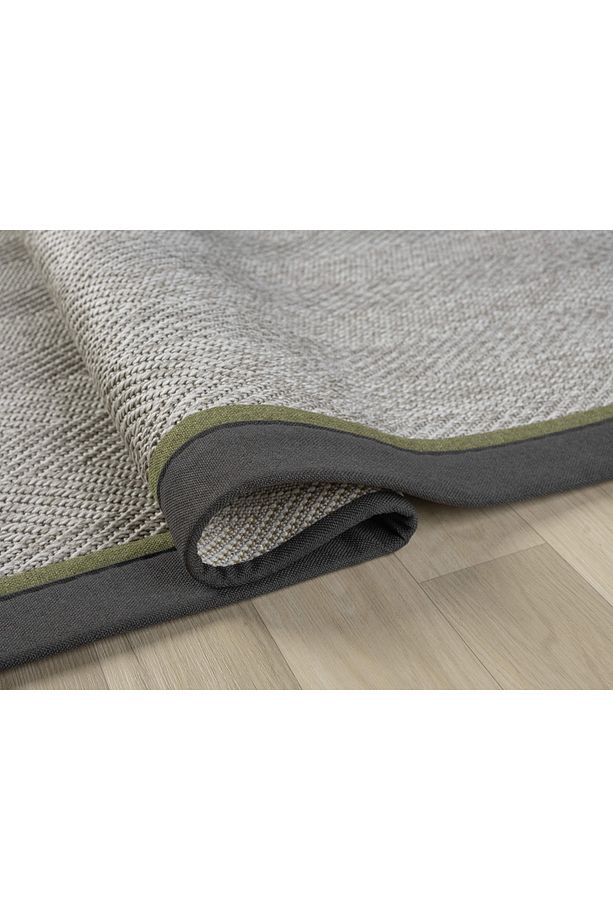 Çift Bordürlü Hasır Dokulu Sisal Salon Mutfak Koridor Kesme Yolluk Dokuma Makine Halısı - 4