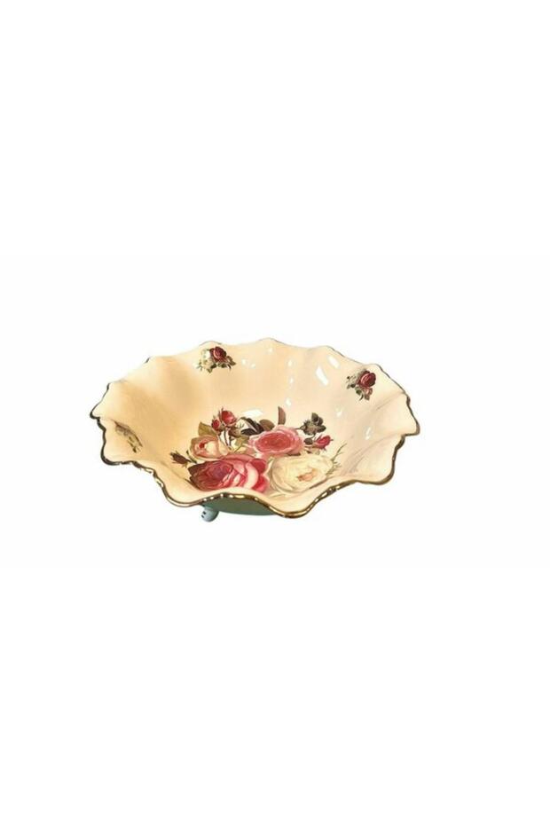 ROYKİNG ROSE PEDESTAL SALAD BOWL 24 CM