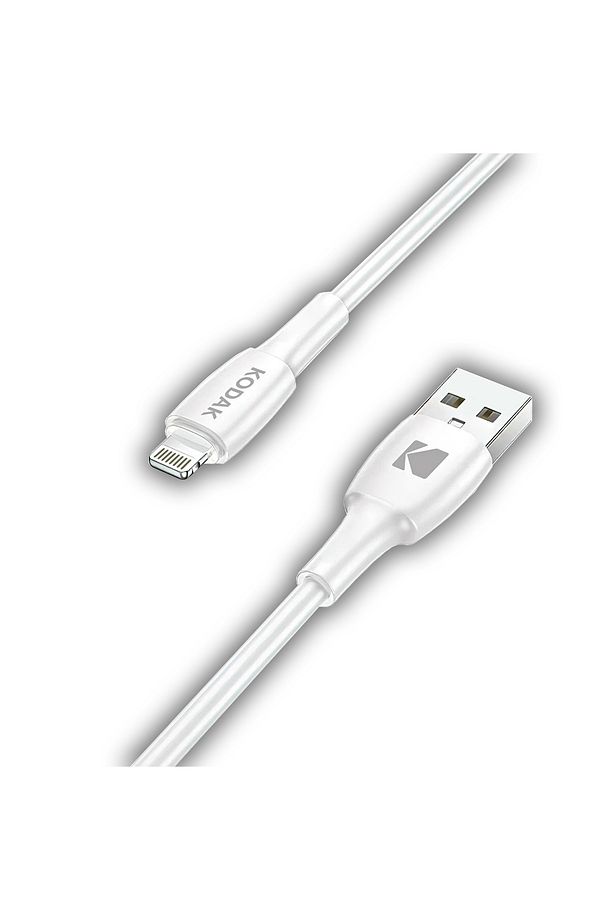 Android için iPhone Şarj Kablosu Kaliteli Esnek Beyaz Hızlı Şarj 1 Metre Usb Kablo - 2
