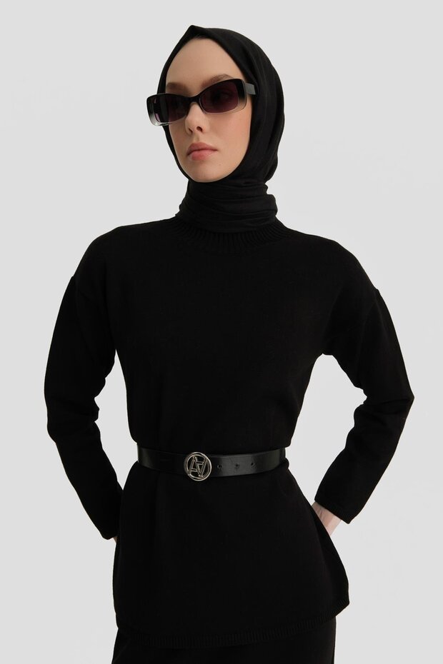 Basic Triko Takım 24KD4222 Siyah - 4