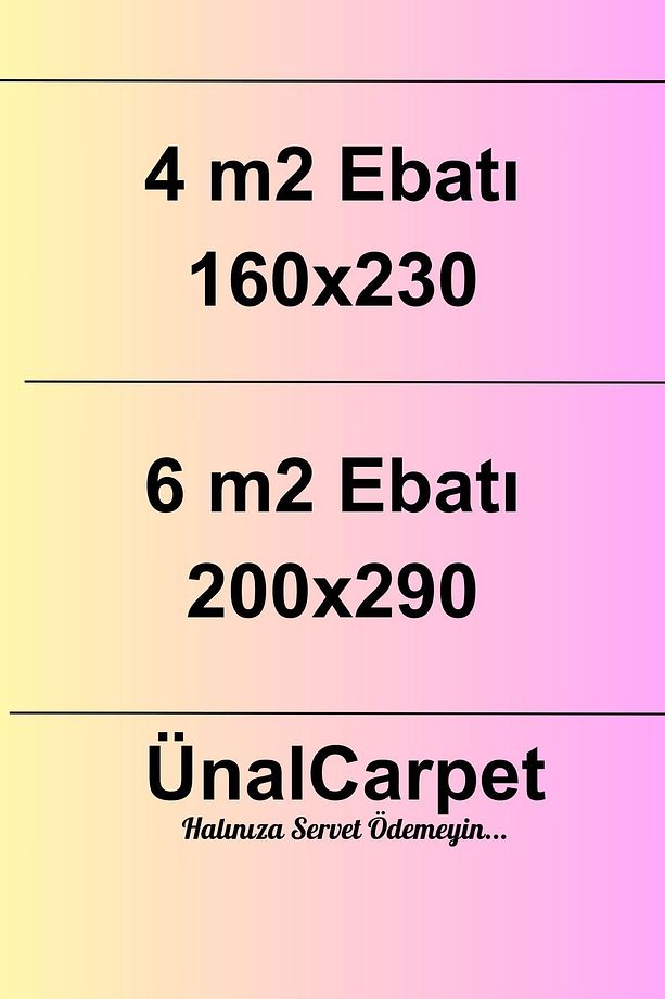 4m2 - 6m2 Modern Dokuma Halı Antialerjik Yumuşak Doku Leke Tutmaz Bej Krem - 9