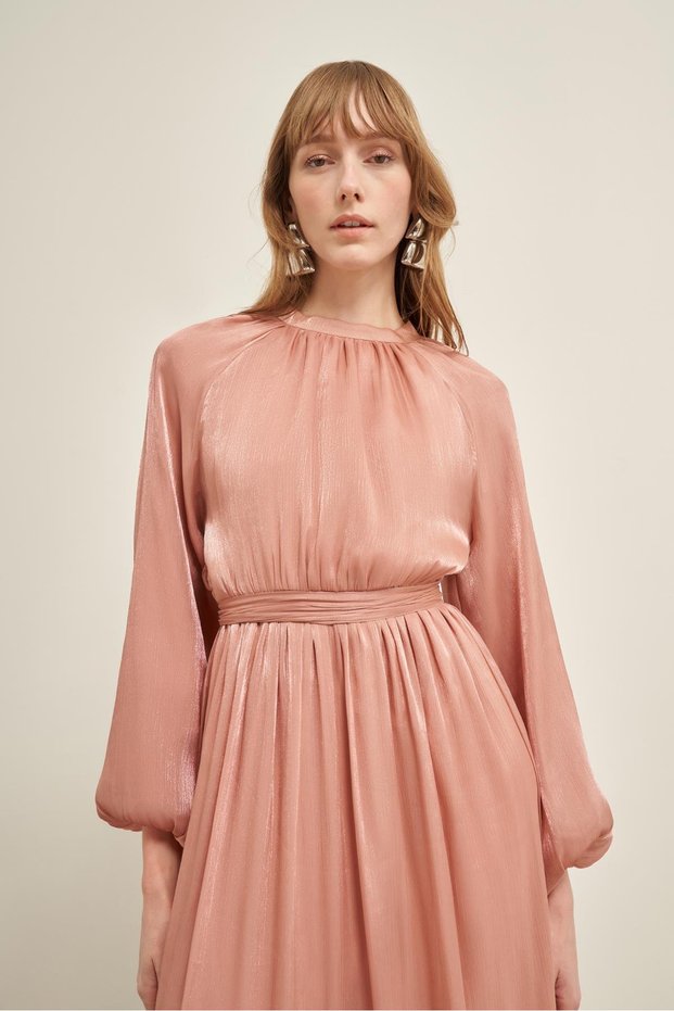 Women's Comfortable Fit Ornagze Dress Rose 31018