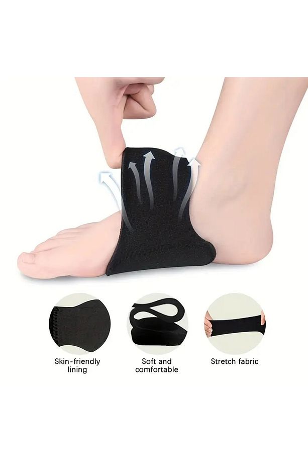 Erkekler Ve Kadınlar Için 2 Adet Düz Taban Ayaklar Için Önleyici Kavis Desteği Bandı - 4