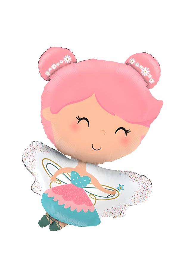 Winged Fairy Girl Foil Balloon