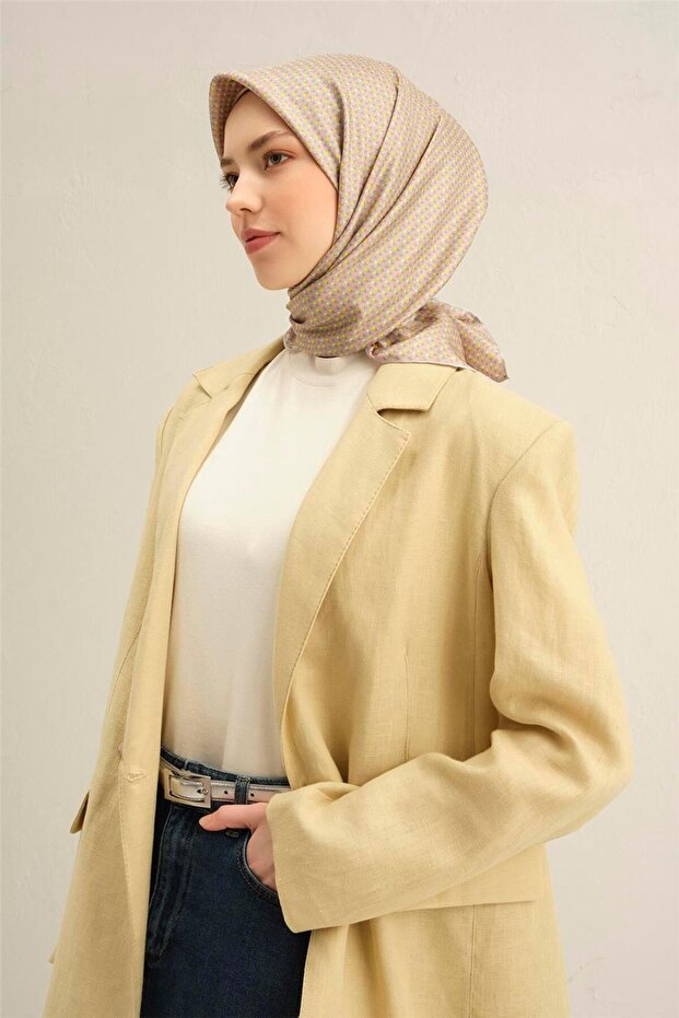 وشاح سيرا من الحرير الخالص بنقشة الزهور 9307D 32