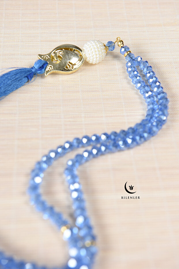 Gift Mevlitlik Crystal Rosary 99 Tulip with Imam 1 Piece